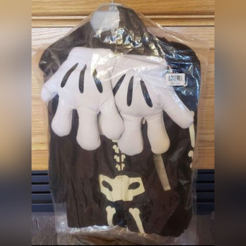 New Shop Disney Mickey Skeleton Costume Kids sz 5/6